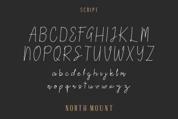 North Mount Trio Style Font
