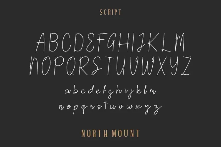North Mount Trio Style Font
