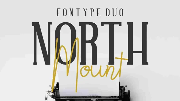 North Mount Trio Style Font