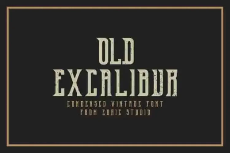 OldExcalibur Modern Sans Serif Fonts