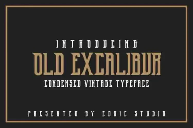 OldExcalibur Modern Sans Serif Fonts