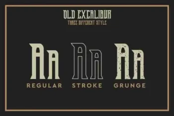 OldExcalibur Modern Sans Serif Fonts