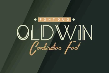 Oldwin Calligraphy Script Handmade Font Duo