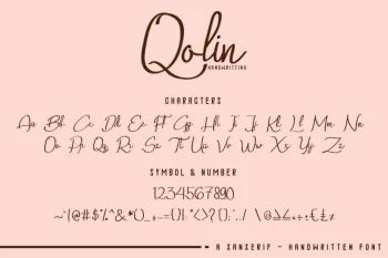 Qalin SansSerif Handwritten Font Duo
