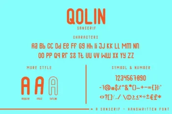 Qalin SansSerif Handwritten Font Duo