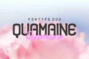 Quamaine Brush Sans Serif Font