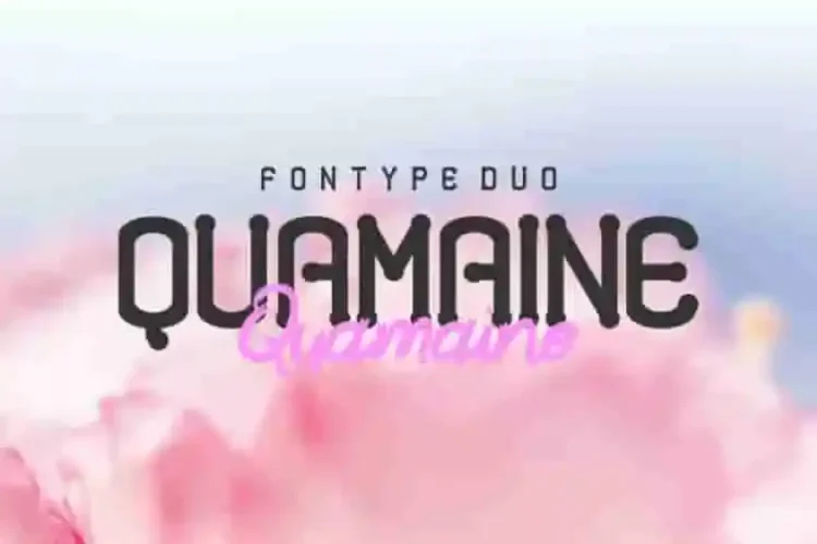 Quamaine Brush Sans Serif Font