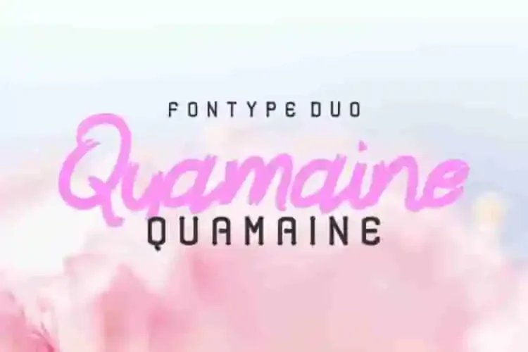 Quamaine Brush Sans Serif Font