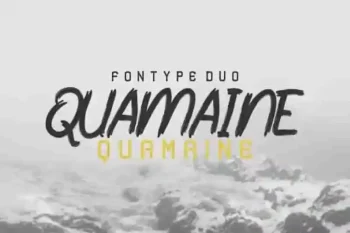 Quamaine Brush Sans Serif Font