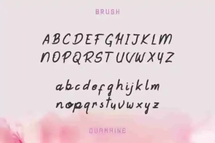 Quamaine Brush Sans Serif Font