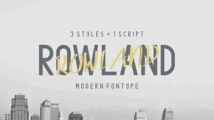 Rowland Sans Serif Font Duo