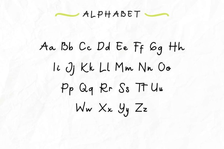 Green Aila Handwriting Font - Image 3