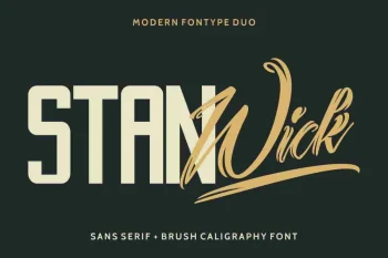 Stanwick Calligraphy Font Duo