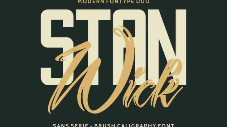 Stanwick Calligraphy Font Duo