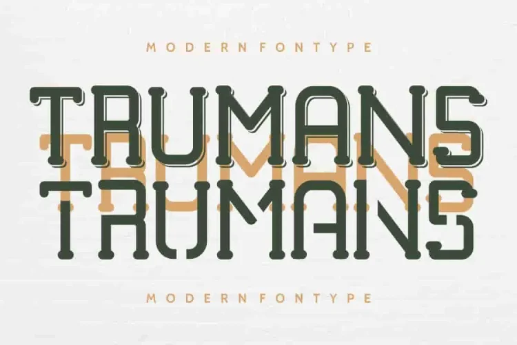 TRUMANS Modern Sans Font Duo