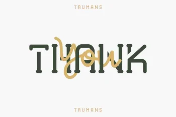 TRUMANS Modern Sans Font Duo