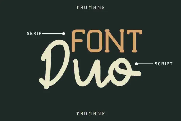 TRUMANS Modern Sans Font Duo