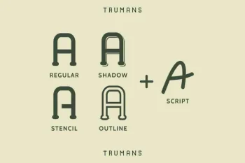 TRUMANS Modern Sans Font Duo