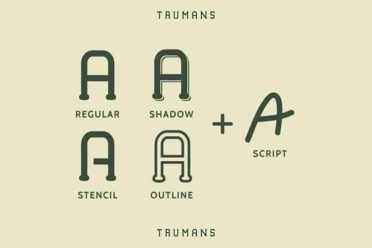 TRUMANS Modern Sans Font Duo