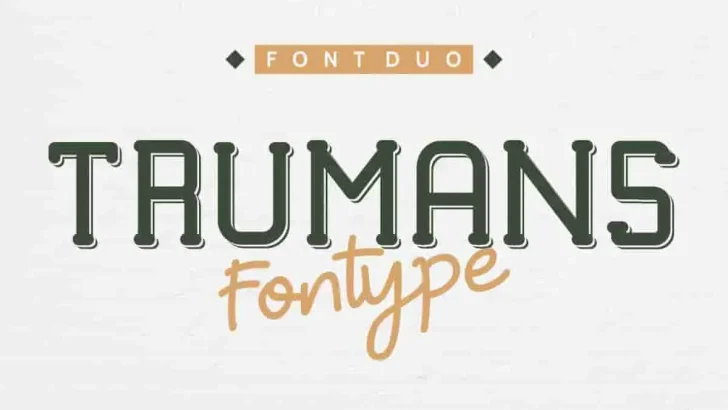 TRUMANS Modern Sans Font Duo