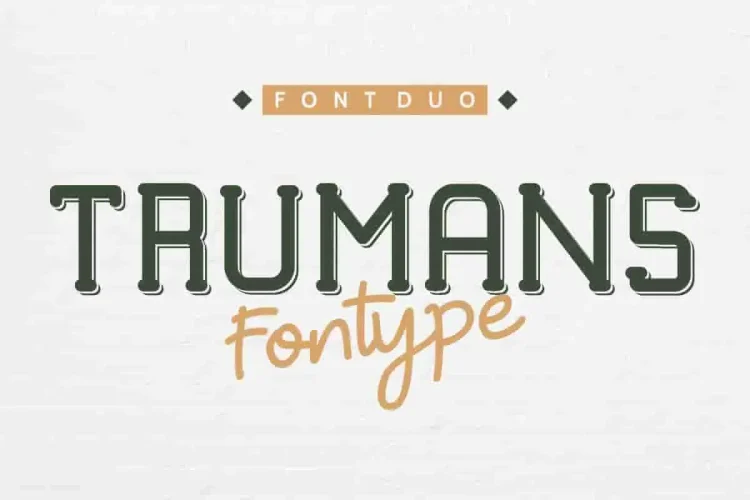 TRUMANS Modern Sans Font Duo
