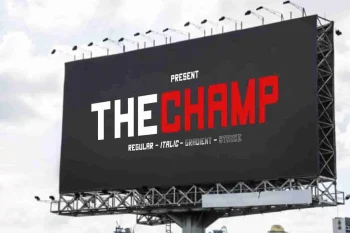 The Champ Sans Serif Fonts