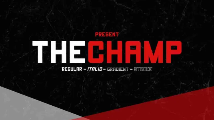 The Champ Sans Serif Fonts