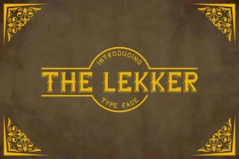 The Lekker Vintage Sans Serif Font