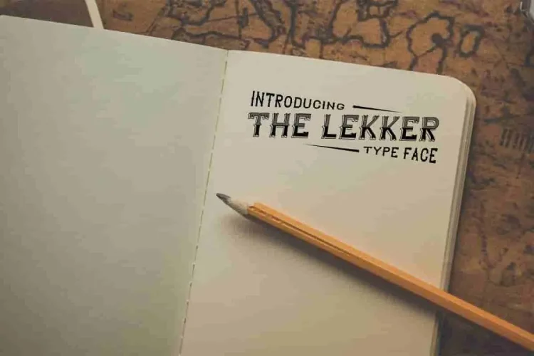 The Lekker Vintage Sans Serif Font