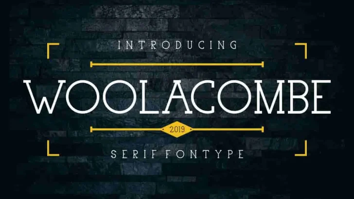 Woolacombe Slab Serif Font