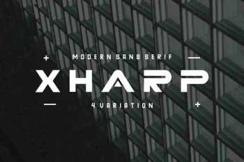 XHARP Futuristic Modern Font