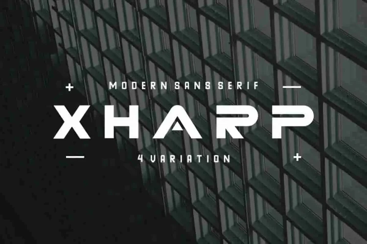 XHARP Futuristic Modern Font