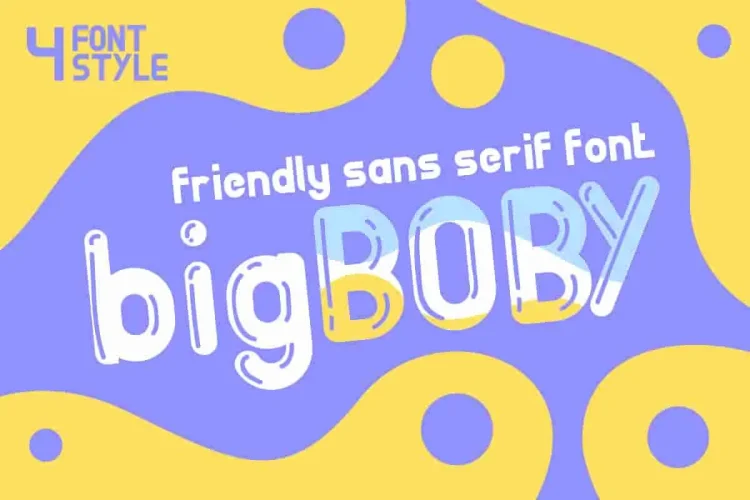 bigBoby Sans Serif Comic Fonts