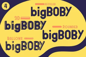 bigBoby Sans Serif Comic Fonts