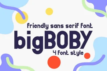 bigBoby Sans Serif Comic Fonts