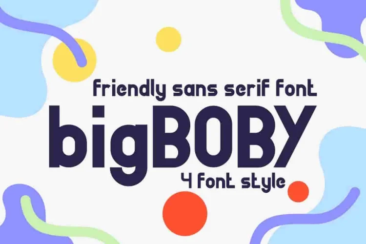 bigBoby Sans Serif Comic Fonts