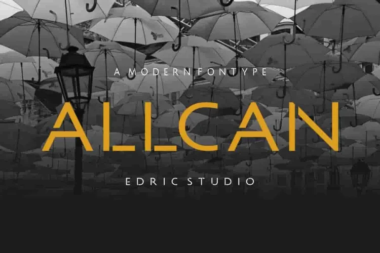 Allcan Modern Display Font