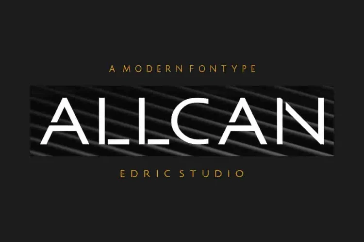 Allcan Modern Display Font