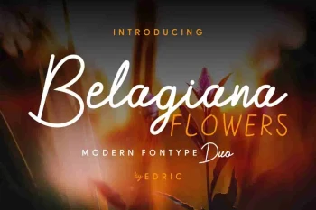 Belagiana Flowers Script Font