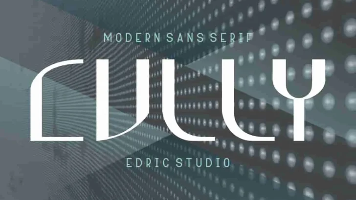 Cully Decorative Futuristic Font
