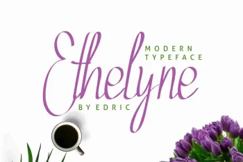 Ethelyne Script Handwriting Font