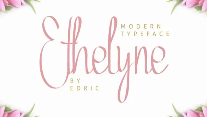 Ethelyne Script Handwriting Font