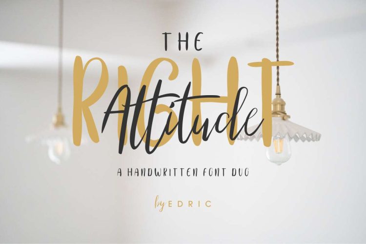 TheRightAttitude Font Duo