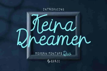 Keira Dreamer Modern Font Duo