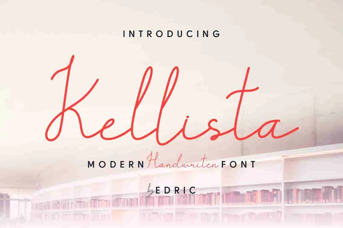 Kellista Handwritting Font