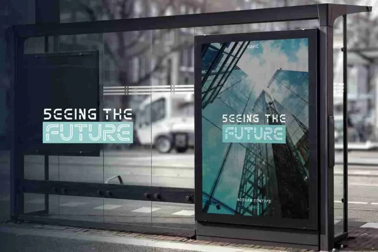 NOTHAN Futuristic Techno Modern Font