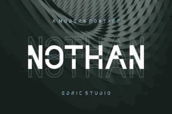 NOTHAN Futuristic Techno Modern Font
