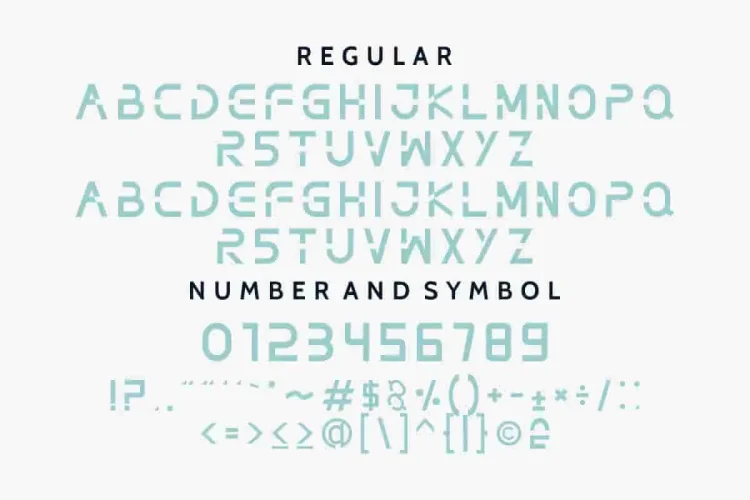 NOTHAN Futuristic Techno Modern Font