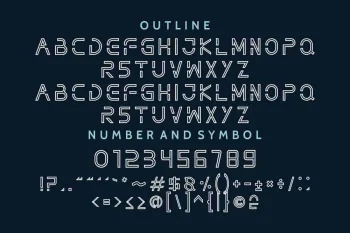 NOTHAN Futuristic Techno Modern Font