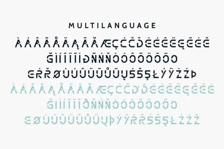 NOTHAN Futuristic Techno Modern Font